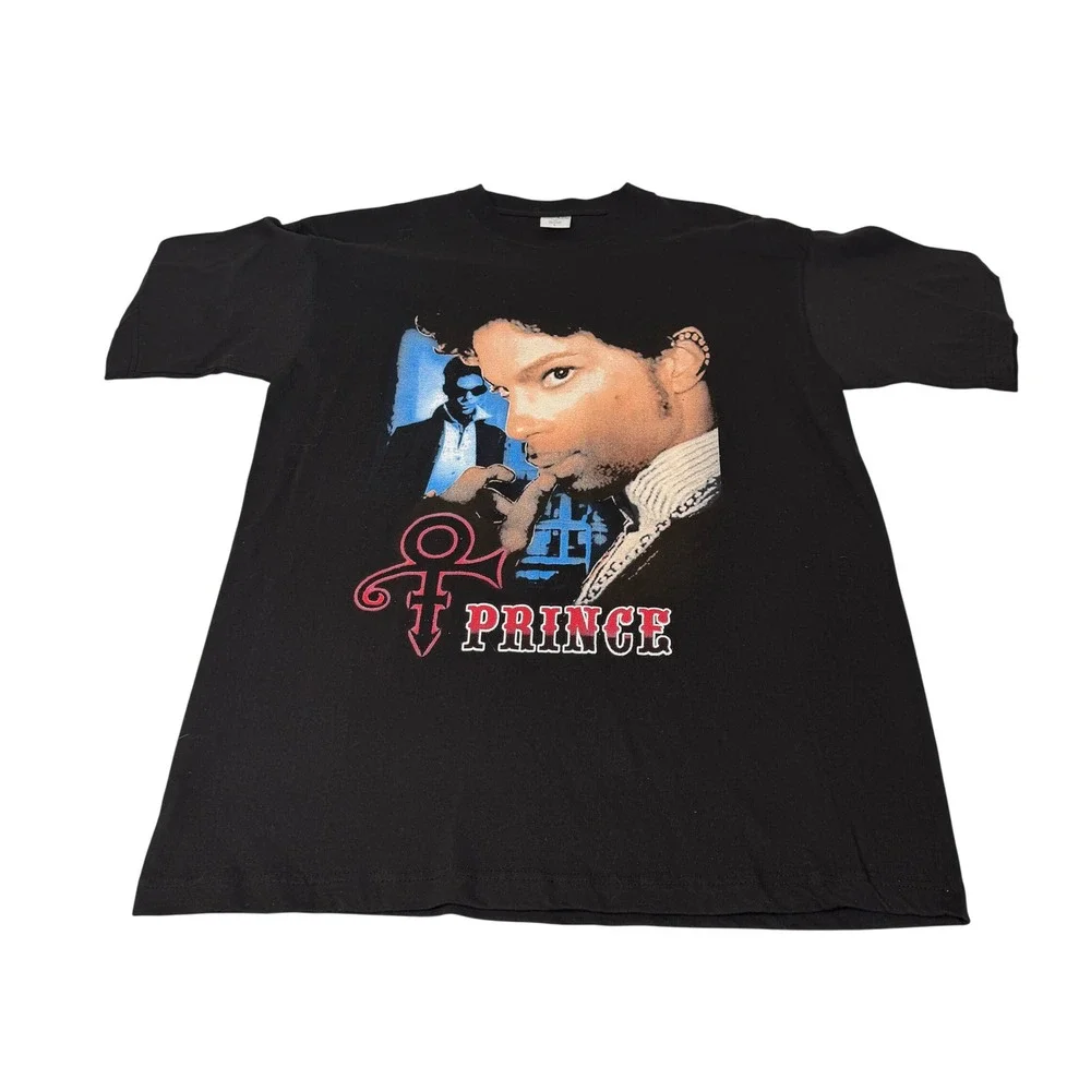 Vintage 2004 Musicology Tour Prince T-Shirt Black Excellent Mens Large - Picture 1 of 7
